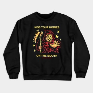 Wizard Of Barge Kiss Your Homies On The Mouth Crewneck Sweatshirt